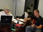 a songwriting session with Mark Trail